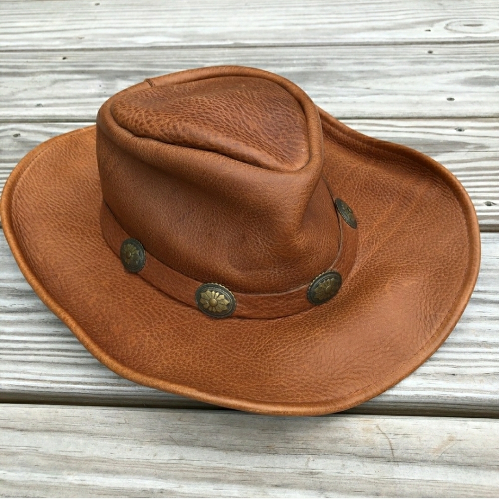 COPY - Henschel leather hat. Small